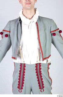  Photos Man in Historical formal suit 6 17th century Formal suit Grey jacket Grey suit Historical clothing upper body white shirt 0001.jpg